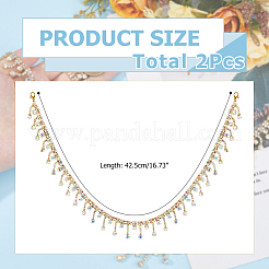 2 шт. сплава стразов звеньевая цепь ремень сапог&nbsp;HJEW-HS00055