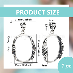 1 шт. s925 подвеска-корзинка из стерлингового серебра STER-BC0003-36