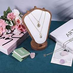 Деревянные подставки для ожерелий в форме бюста&nbsp;NDIS-WH0003-018D