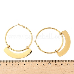 Серьги-кольца из нержавеющей стали 304&nbsp;EJEW-P315-03G