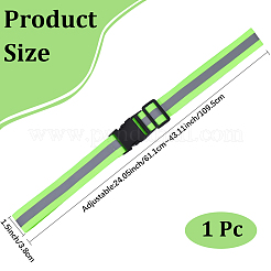 1 шт. светоотражающий полиэстеровый эластичный поясной ремень&nbsp;AJEW-CN0005-26A