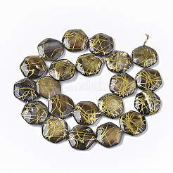 Строковые стеклянные бусины из пресноводных раковин в нитях&nbsp;X-SHEL-T014-013C