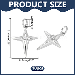 Латунные микропаве прозрачные подвески с фианитом&nbsp;PALLOY-ME00026