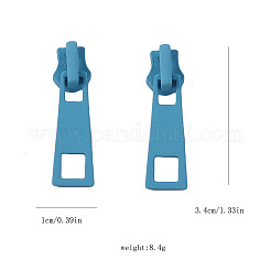 Серьги-гвоздики с подвеской из эмалевого сплава и застежкой-молнией&nbsp;FS-WG34CD0-05