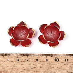 Колпачок из смоляной бусины в виде цветка&nbsp;RESI-T059-19