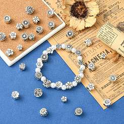 40шт 10 стиля европейские бусины из сплава в тибетском стиле&nbsp;FIND-CJ0005-29