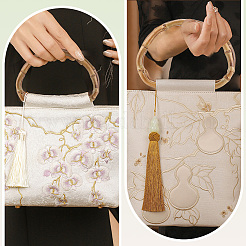 4 шт. 2 стили d-образных бамбуковых ручек для сумок&nbsp;FIND-BBC0004-38