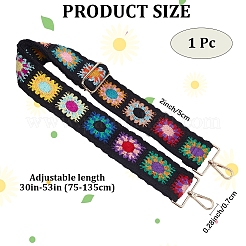 Этнический стиль ткань вышивка красочные цветы лямки сумки&nbsp;DIY-WH20053-22C