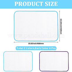 8шт. 2-х цветный полиэстеровый термостойкий гладильный коврик&nbsp;AJEW-CY0001-70