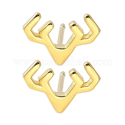 925 серьги-гвоздики из стерлингового серебра для женщин&nbsp;EJEW-K303-03G