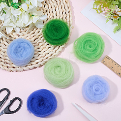 18 шт. 6-х цветная шерстяная ровница своими руками&nbsp;DIY-SP0005-80B