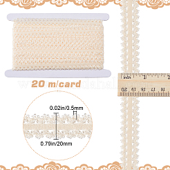 20 м полиэстеровая эластичная кружевная лента с оборками&nbsp;OCOR-GF0003-37B