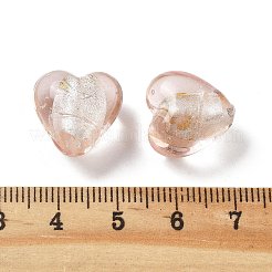 Ручная серебряная фольга стеклянные бусины Lampwork&nbsp;LAMP-Q005-06H