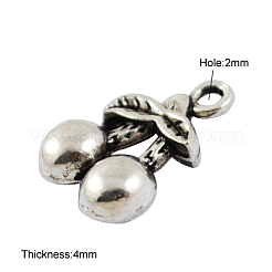 Тибетский стиль сплава 3d вишневые подвески&nbsp;LS-TIBEP-23493-AS-NR