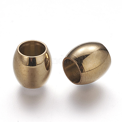 Гладкие бусины из нержавеющей стали марки 304&nbsp;LS-STAS-Q146