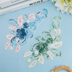 Полиэстер вышивка кружево шитье украшения&nbsp;DIY-WH20031-078A