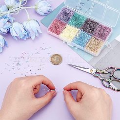 120 г 5 стиля 12/0 имитация нефрита стеклянные бусины&nbsp;SEED-NB0001-87