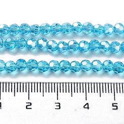 Гальванические стеклянные бусины&nbsp;EGLA-R015-4mm-12