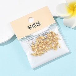 Подвески в форме ракушек из латуни&nbsp;XGR0170G-107G