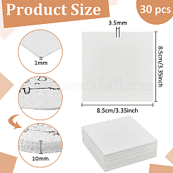 30 шт. чистящие салфетки из древесной целлюлозы и хлопчатобумажной губки&nbsp;AJEW-BC0009-67B