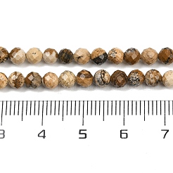 Естественного изображения яшмы бисер нитей&nbsp;G-P572-B03-4mm