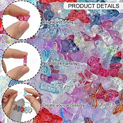 150шт 15 стиля прозрачные стеклянные бусины&nbsp;GLAA-YW0003-43