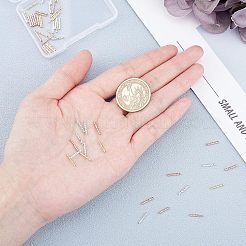 Superfinding 40шт 2 цветные латунные бусины&nbsp;KK-FH0003-26