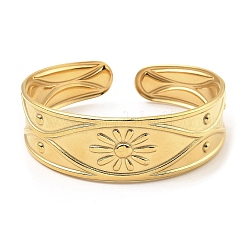 Браслеты-манжеты из нержавеющей стали 304&nbsp;LS-BJEW-P302-08G