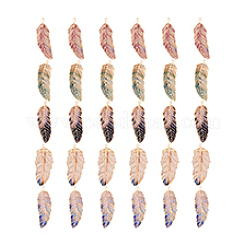 30шт 5 цвета подвески из сплава со стразами&nbsp;KK-PH0013-78