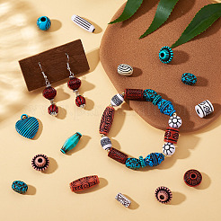 100 г смешанных акриловых бусин/подвесок в античном стиле&nbsp;MACR-TA0002-39