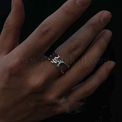 Кольца-манжеты из стерлингового серебра 925 пробы с родиевым покрытием для мужчин&nbsp;FS-WG54AA0-01