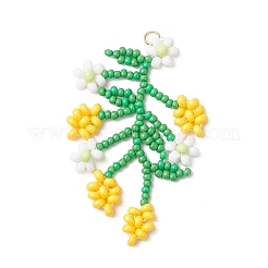 3 шт. большие подвески из стеклянных бусин&nbsp;PALLOY-MZ00877