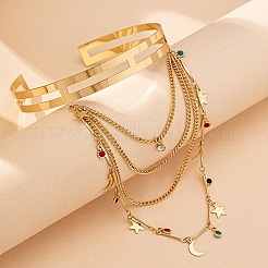 Браслеты из сплава на плечо&nbsp;BJEW-S180-02G