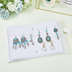 Портативная книга для демонстрации сережек из искусственной кожи&nbsp;EDIS-WH20011-01A