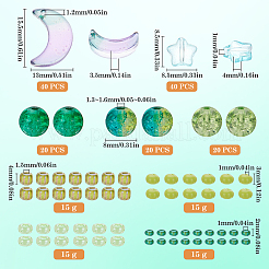 Прозрачные стеклянные бусины смешанного стиля&nbsp;GLAA-SC0002-18A