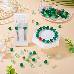 80 г прозрачных стеклянных бусин&nbsp;DGLA-TA0001-47B