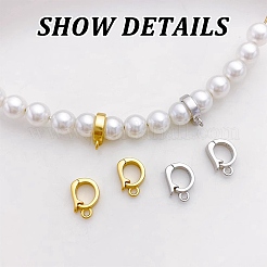 2 шт. 2 цвета 925 стерлингового серебра раскладывающаяся застежка&nbsp;STER-GO0001-33