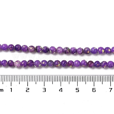 Собранные нити бусин из натурального доломита и синтетического опала&nbsp;G-Q017-G06-01C-1-1