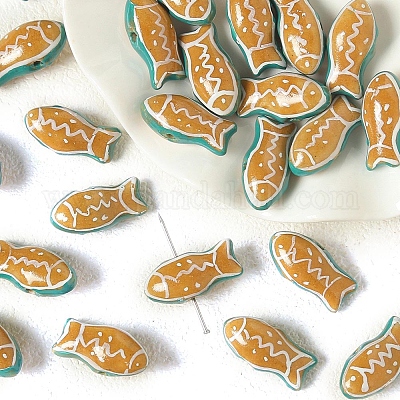 Фарфоровые бусины ручной работы&nbsp;PW-WG9BF07-02-1