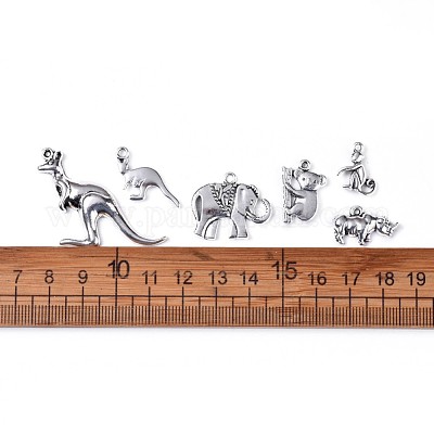 Металлические подвески в виде наземных животных TIBEP-X0185-90AS-LF-1