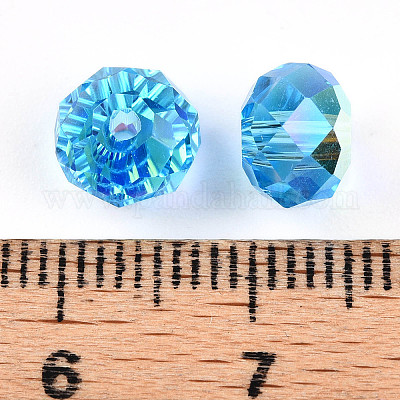 Гальванические стеклянные бусины&nbsp;EGLA-TAC0009-04A-1