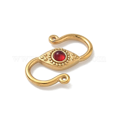 S-образные застежки со стразами из нержавеющей стали 304&nbsp;LS-STAS-G373-05G-1