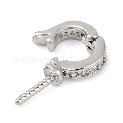 Подвески-подвески из латуни с микро-паве и прозрачным кубическим цирконием&nbsp;LS-KK-L219-03-1