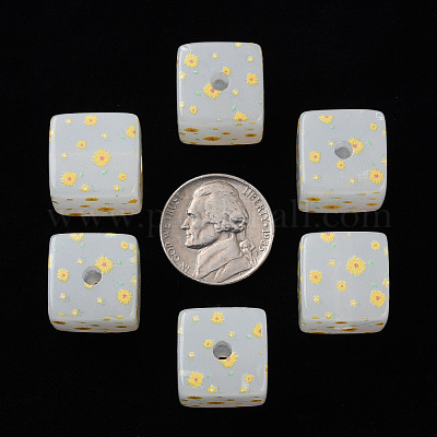 Окрашенные акриловые бусины &nbsp;MACR-S374-11C-01-1