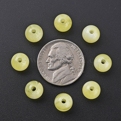 Акриловые бусины&nbsp;MACR-S375-001B-08-1