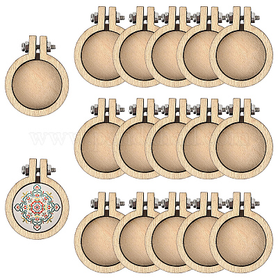 20 шт. деревянные пяльцы для вышивания&nbsp;DIY-CP0012-36-1