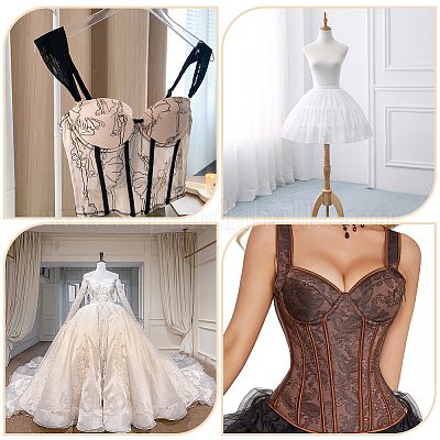 Ткань для свадебного платья из полиэстера&nbsp;DIY-WH0304-704C-02-1