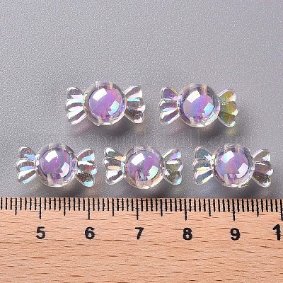 Прозрачные акриловые бусины TACR-S152-03B-SS2114-1