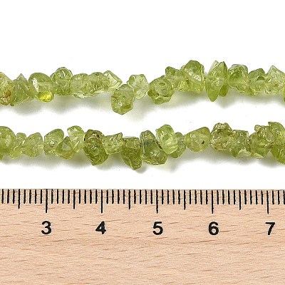 Природный перидот бисер нитей&nbsp;G-P332-48-01-1