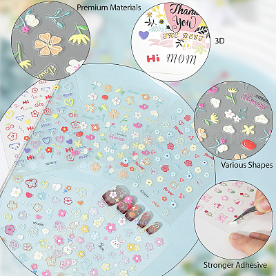 5 шт. 5 стиля животных и цветов&nbsp;MRMJ-SP0001-26-1